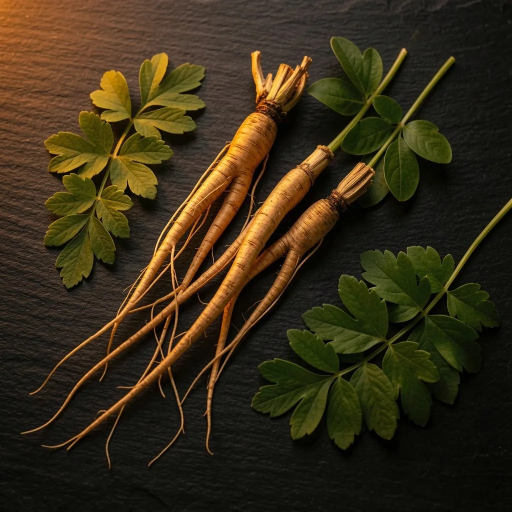 Adaptogenic herbs and ginseng root